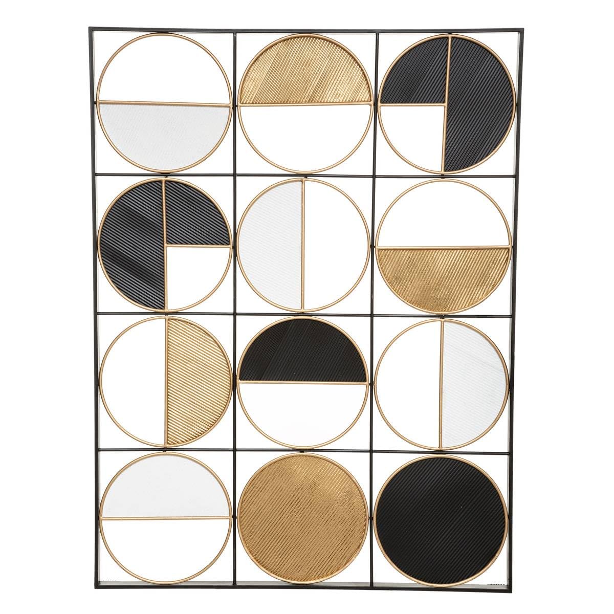 Atmosphera - Déco Murale Zak - métal - doré 76x102 cm