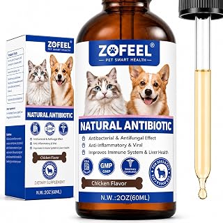 Dog Herbal Supplement Drops, Chicken Flavor, 2 fl oz (60 mL) | Echinacea, Goldenseal, Olive Leaf, Vitamins C & E, Liquid Wellness & Immune Support for Dogs