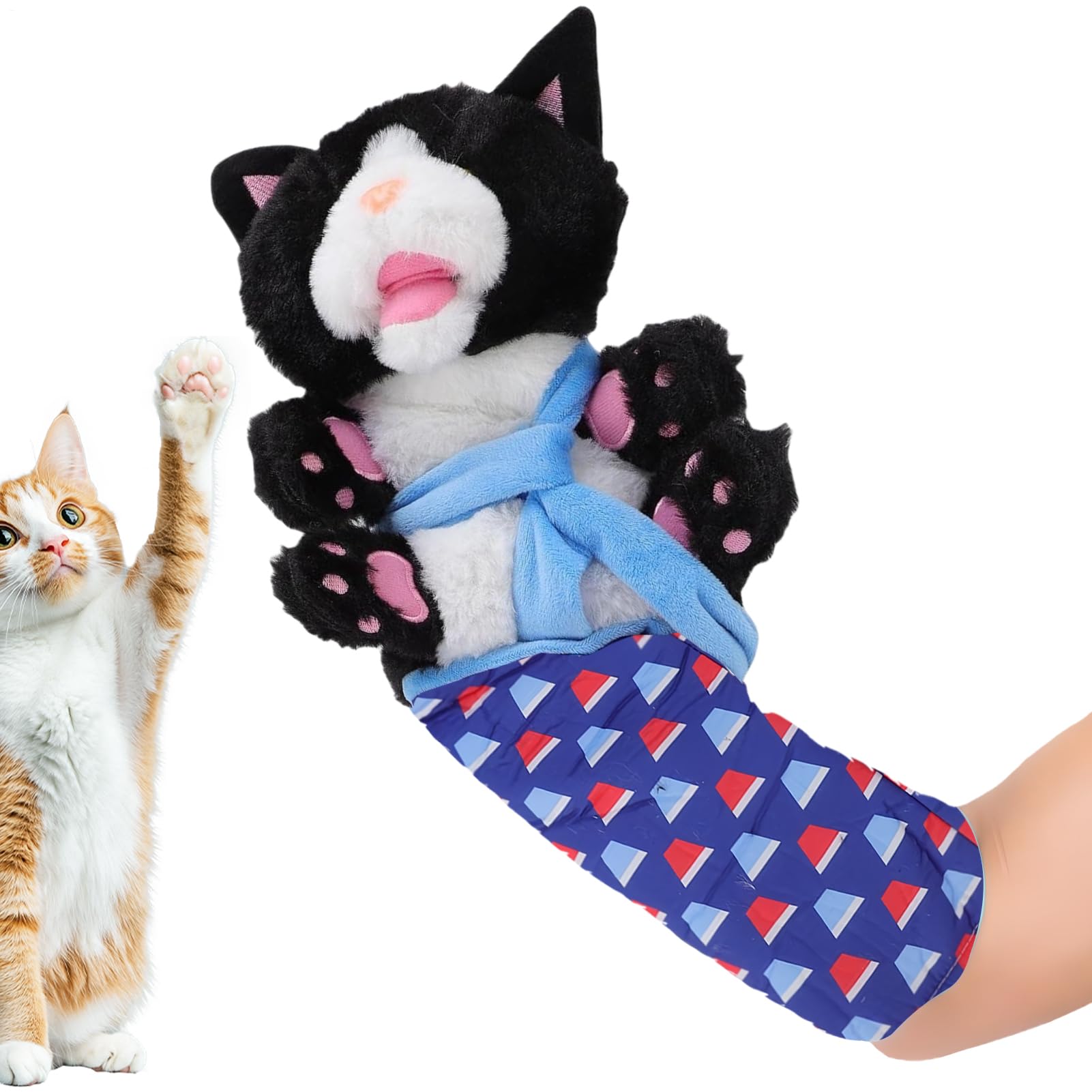 Guante De Juguete Interactivo Para Gatos - Títere De Lucha Libre, Diseño De Gato, Ejercicio Y Diversión