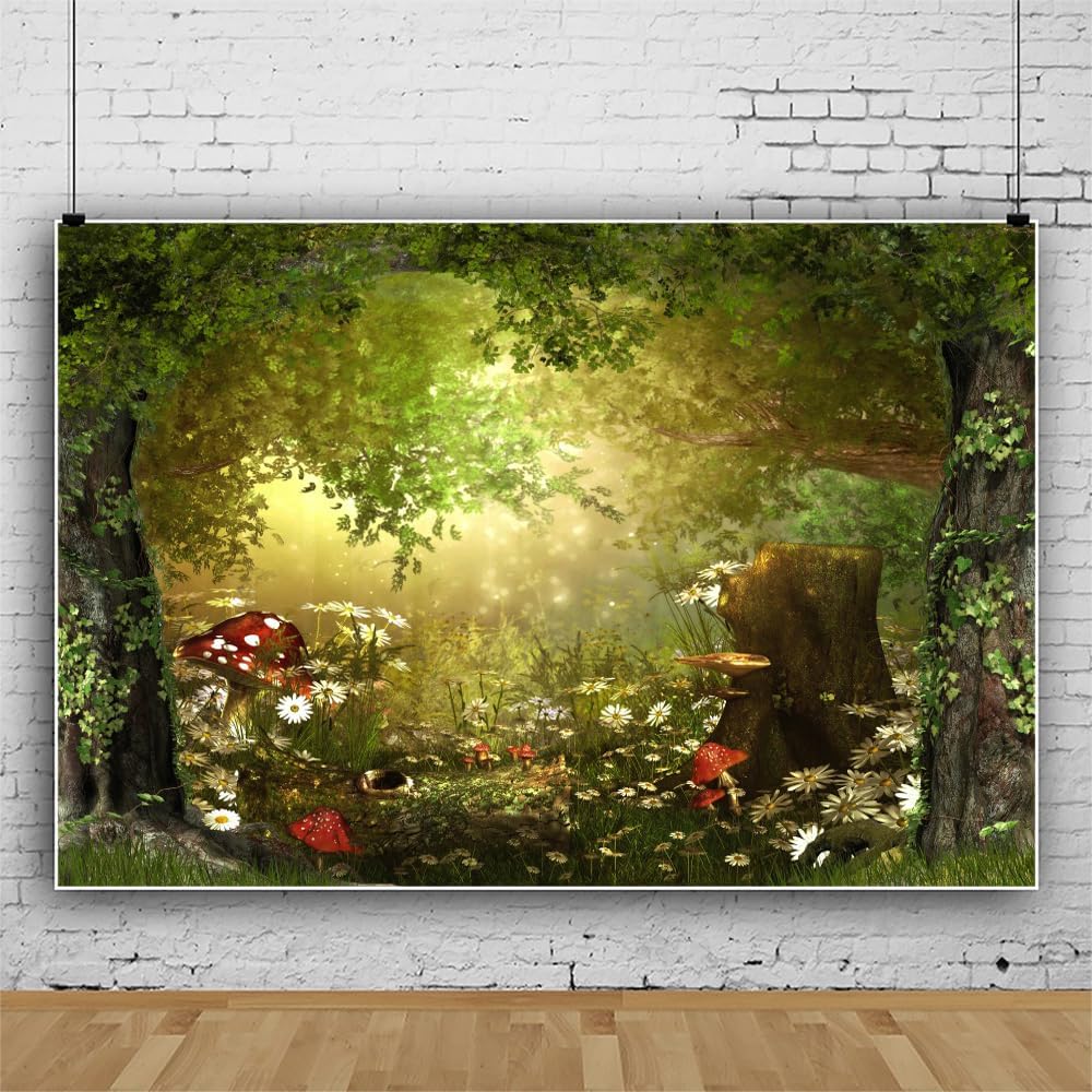 Enchanted Forests Backdrop 10x6.5ft Fantasy Fairy Tale Rattan Arch - View #9