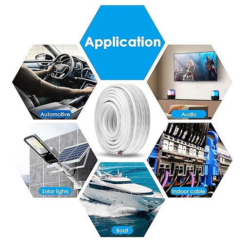 Miniatura 7 de Cable marino dúplex de calibre 6, cable de cobre estañado para barco, 6 pies 6 AWG estándar USA OFC alambre de cobre libre de oxígeno para altavoces