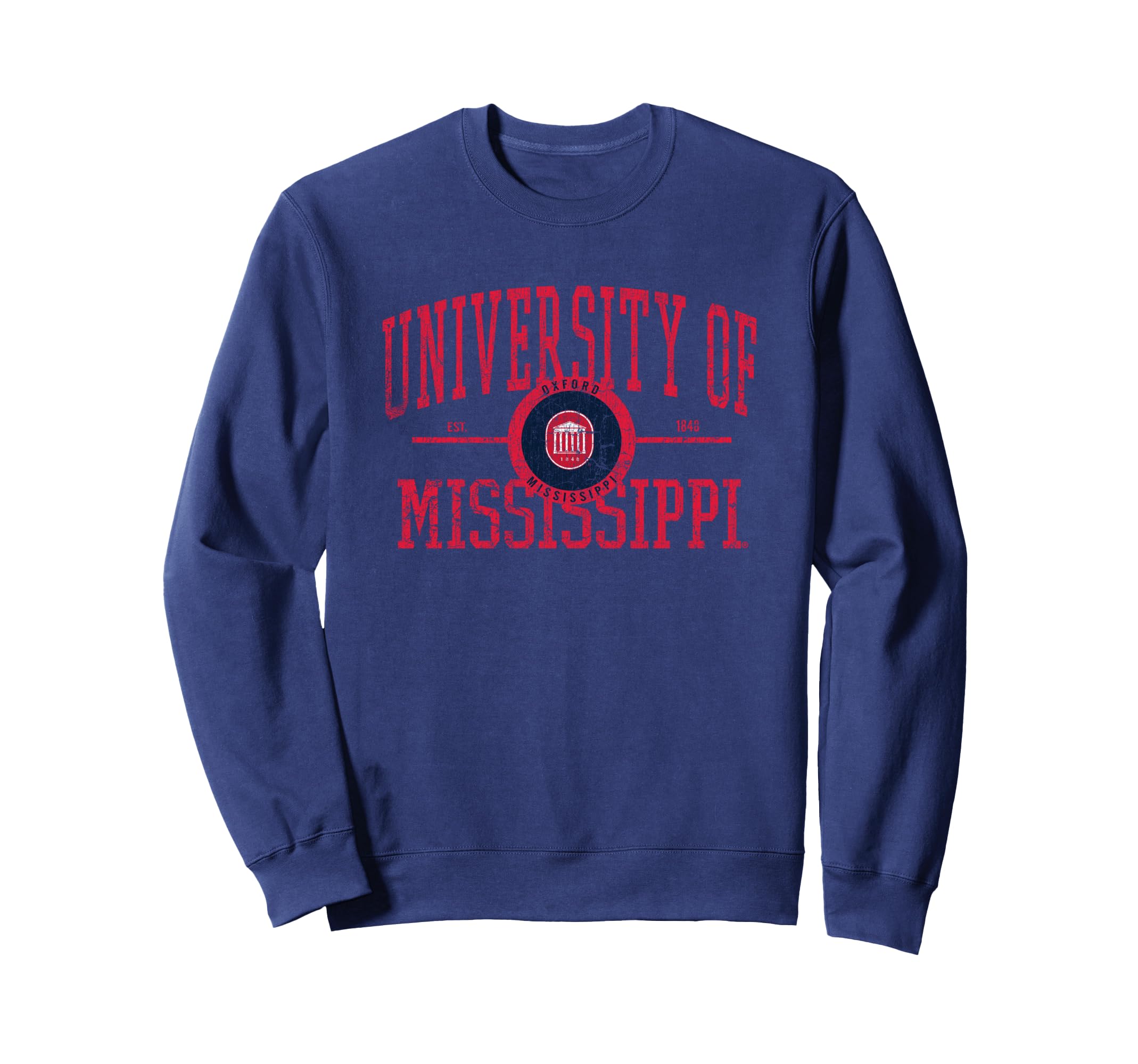 Mississippi Ole Miss Rebels Exemplary Vintage Navy Sweatshirt