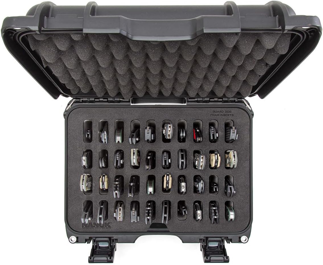 Nanuk 915 Waterproof Hard Case with Foam Insert for 40 Knives, Black
