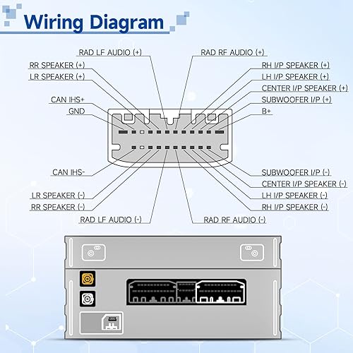 Miniatura 2 de Bingfu Arnés de cableado de radio para Jeep Grand Cherokee Compass Chrysler Town Country Dodge Ram Hyundai adaptador de cable estéreo para automóvil
