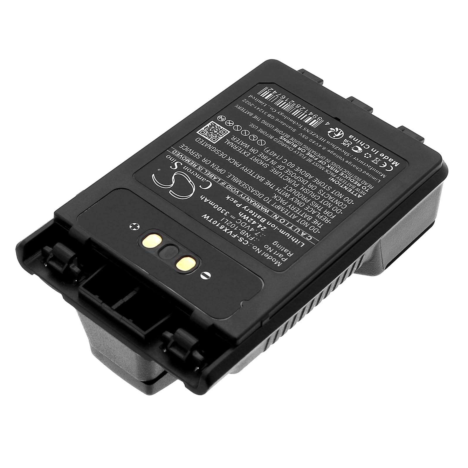 Bateria zamienna do YAESU FT-1DR, FT-2DR, FT-3D, FT-8DR, VX-8DR, VX-8GR, VX-8R PN:YAESU FNB-102LI, SBR-14, SBR-14Li, SBR-15Li 3300mAh / 24.42Wh