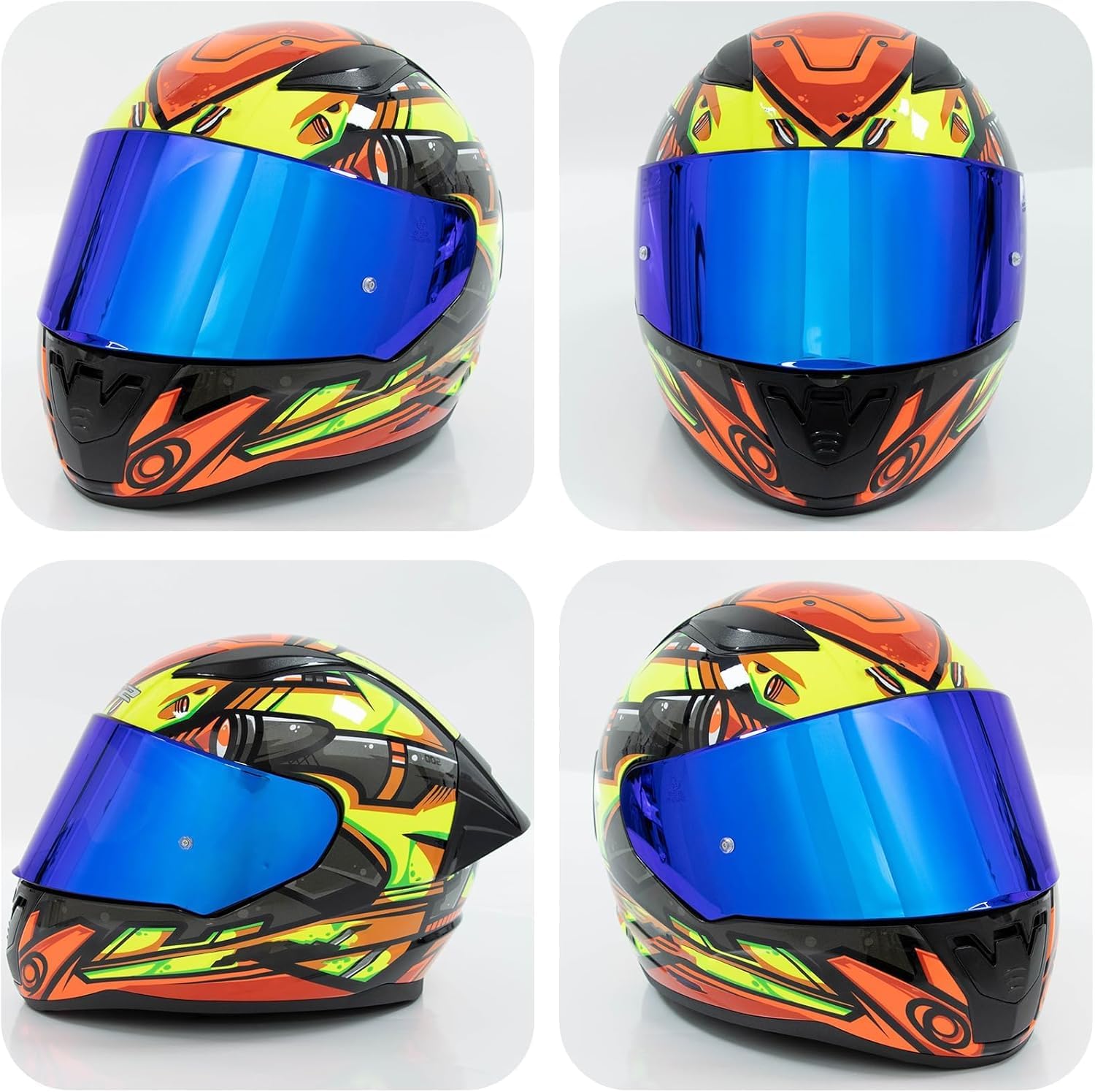 PSLER Assault Helmet Visor Rapid Face Shield Assault Visor for Assault Rapid Stream Outer FF320 FF353 FF328 FF800,Deep Blue