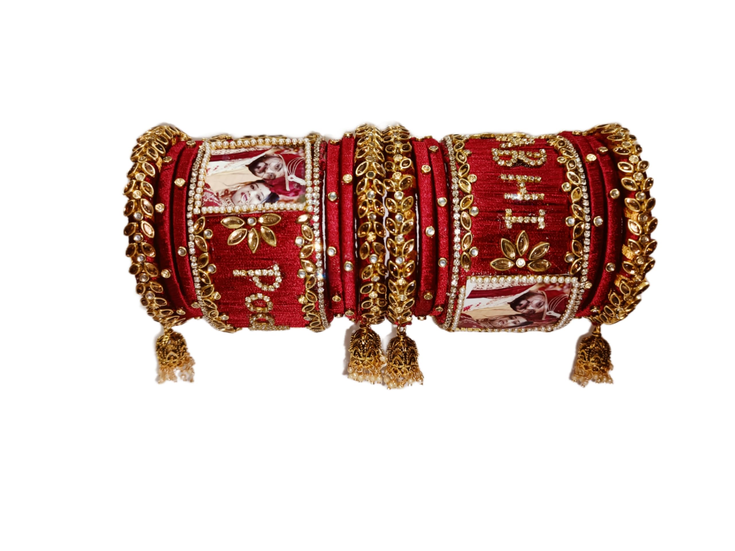 Customized Chuda And Personalized Red & Golden Hand Painted Name And Photo Bangles For Brides - Unique Designs For Couples Offered By Ap Handicrafts And Fashion Zone For Women (B0CY9BWRKH) Amazon Price History, Amazon Price Tracker