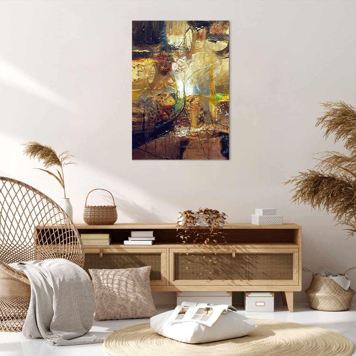 Lienzos decorativos 70x100cm Cuadro Sobre Lienzo Moderno Vertical abstracción moderna Grande Dormitorio Cocina Cuadros Pared Imágenes Cuadros Decoracion Salon Wall Art Prints Decor PA70x100-3483