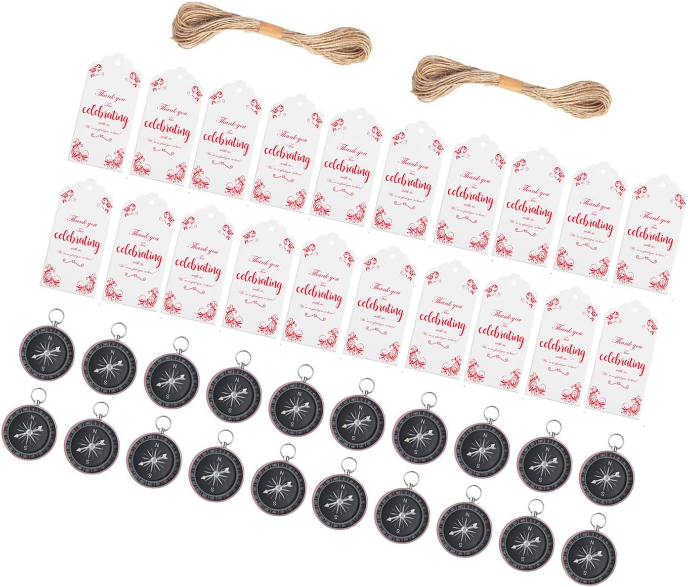 1set Creative Wedding Candy Box Partner Gift Candy Box Compasses Pendants for Unique Celebrations Navigational Theme