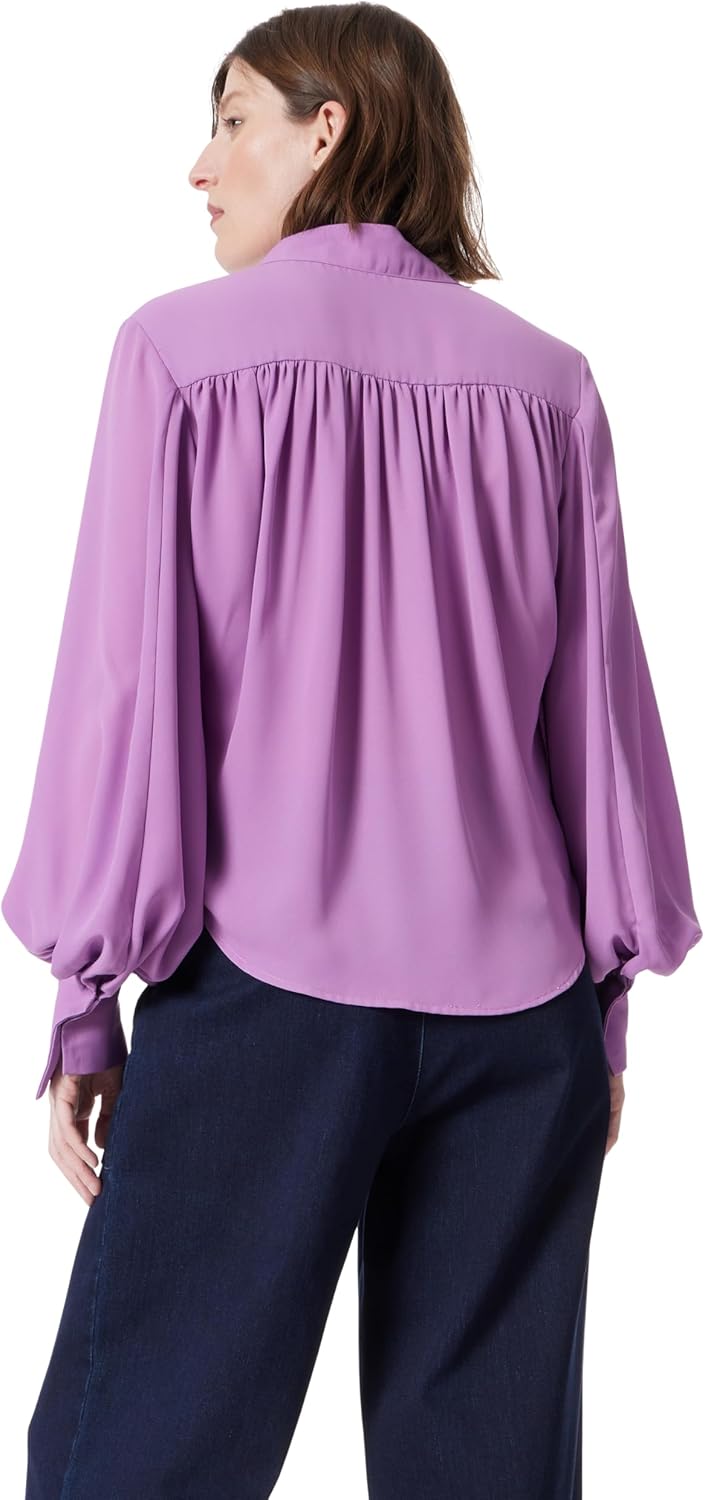 DEE OCLEPPO Womens Jane Long Sleeve Button Front Blouse Standard - Image 3