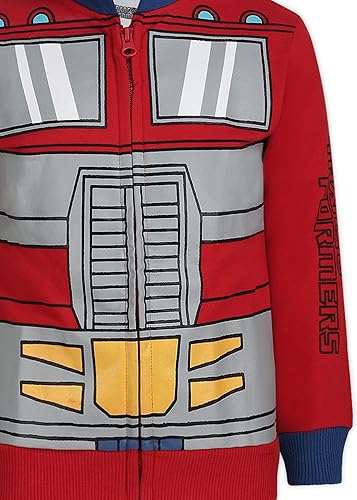 Miniatura 4 de Hasbro Transformers Optimus Prime and Bumblebee - Sudadera con capucha y cremallera para niños grandes