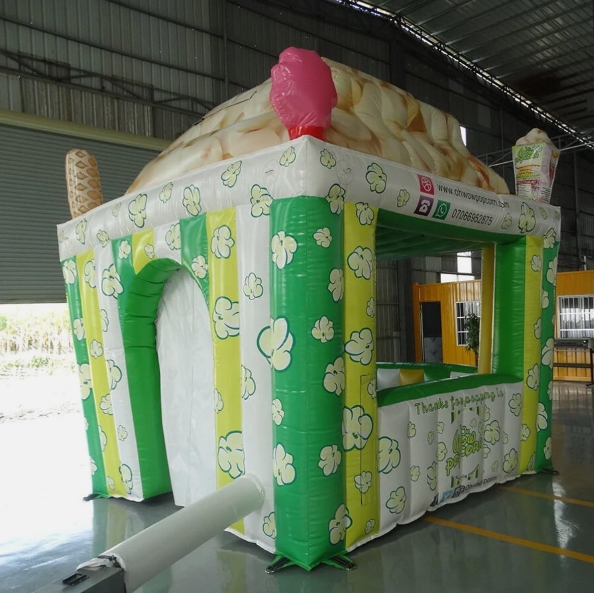 Inflatable Concession Stand Popcorn Kettle Corn Food Truck Drink Tent Booth NEW