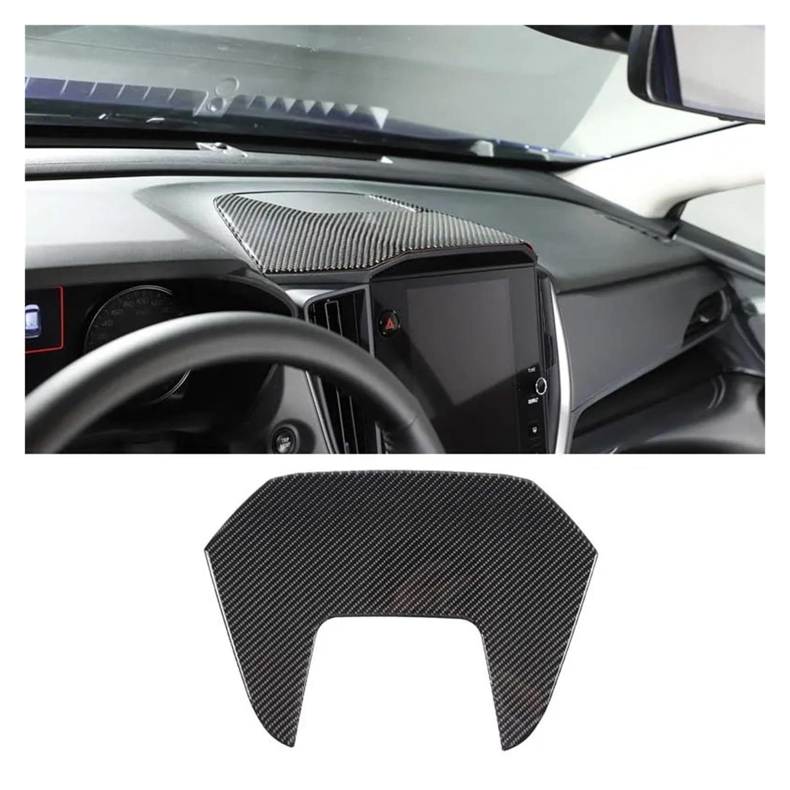 Interior Mouldings for Subaru for Crosstrek 2024 Black Carbon Fibre Car Interior Decoration Trim Frame Stickers Car Accessories Car Accessory(G-b)