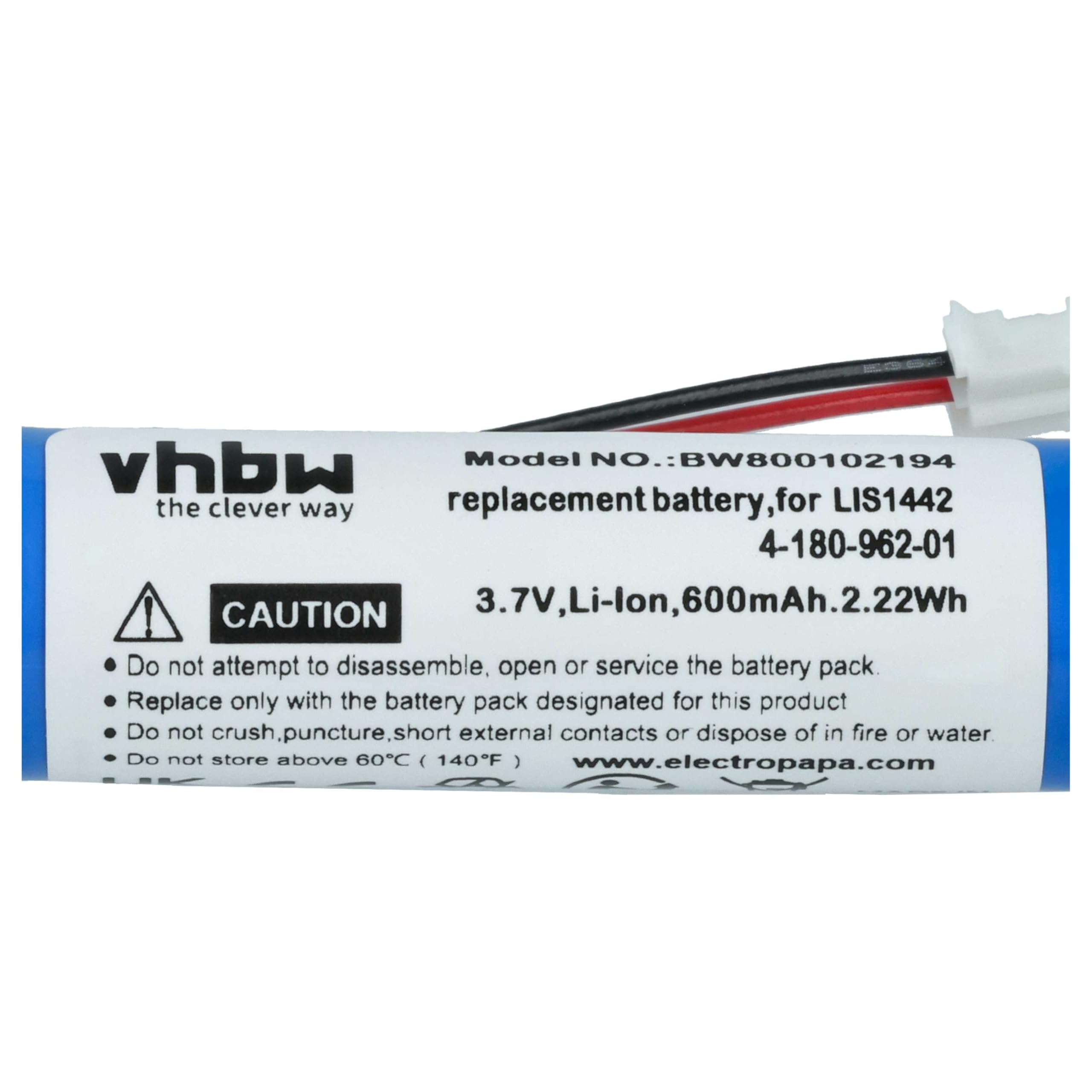 vhbw Bateria kompatybilna z Sony PlayStation PS3 i PS4 Move Navigation Controller CECH-ZCS1E - zamiennik do LIS1442, 4-180-962-01 - (Li-Ion, 600 mAh, 3,7 V)