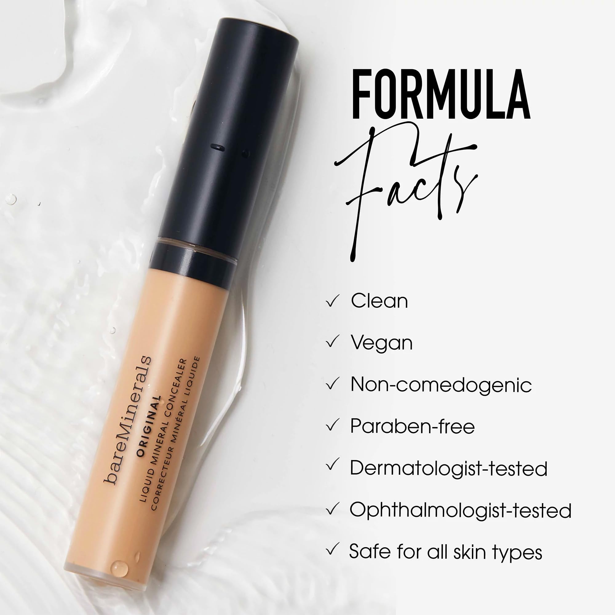 bareMinerals Corrector líquido mineral original – Very Fair 0,5 N
