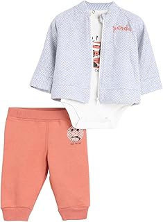 جونيور طقم بيجامة مطبوعة للاولاد (بودي وجاكيت وبنطلون مطبوع) بيجامة (عبوة من قطعة واحدة)