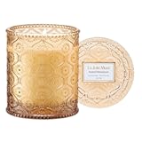Amber and Sandalwood Scented Candle &vert; Santal Himalayen Candle &vert; 6oz Luxury Soy Candle &vert; Clean Burn & Long-Lasting &vert; Gift-Ready for Hosts & Gatherings &vert; Elegant Home Décor