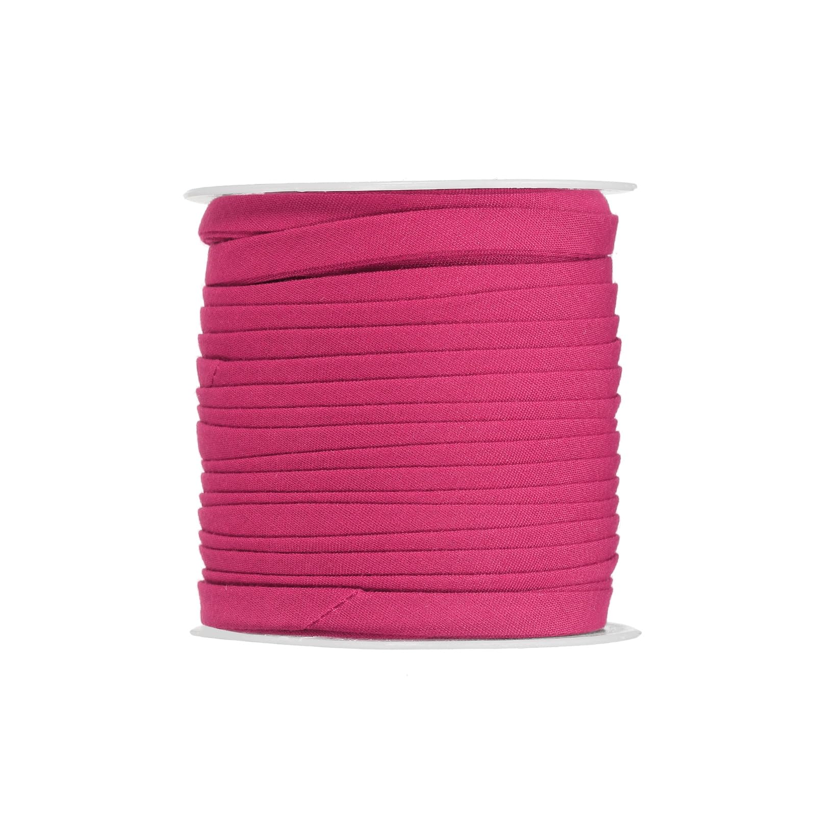 YELARXI Double Fold Bias Tape for Sewing, Quilt Binding Cotton Bias Tape Double Fold 1/4 Inch 25 Yards Fit for Hemming Seaming DIY Crafts Piping - (Rose Red)