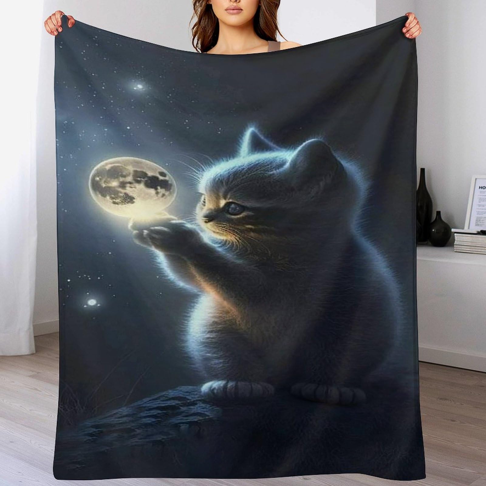 Couverture canapé chat en flanelle douce haut de gamme 140x180cm