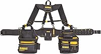 DEWALT Tool Belt Organizer with Suspenders, 25 Pockets & Heavy Duty Build - DWST540602 Professional Rig