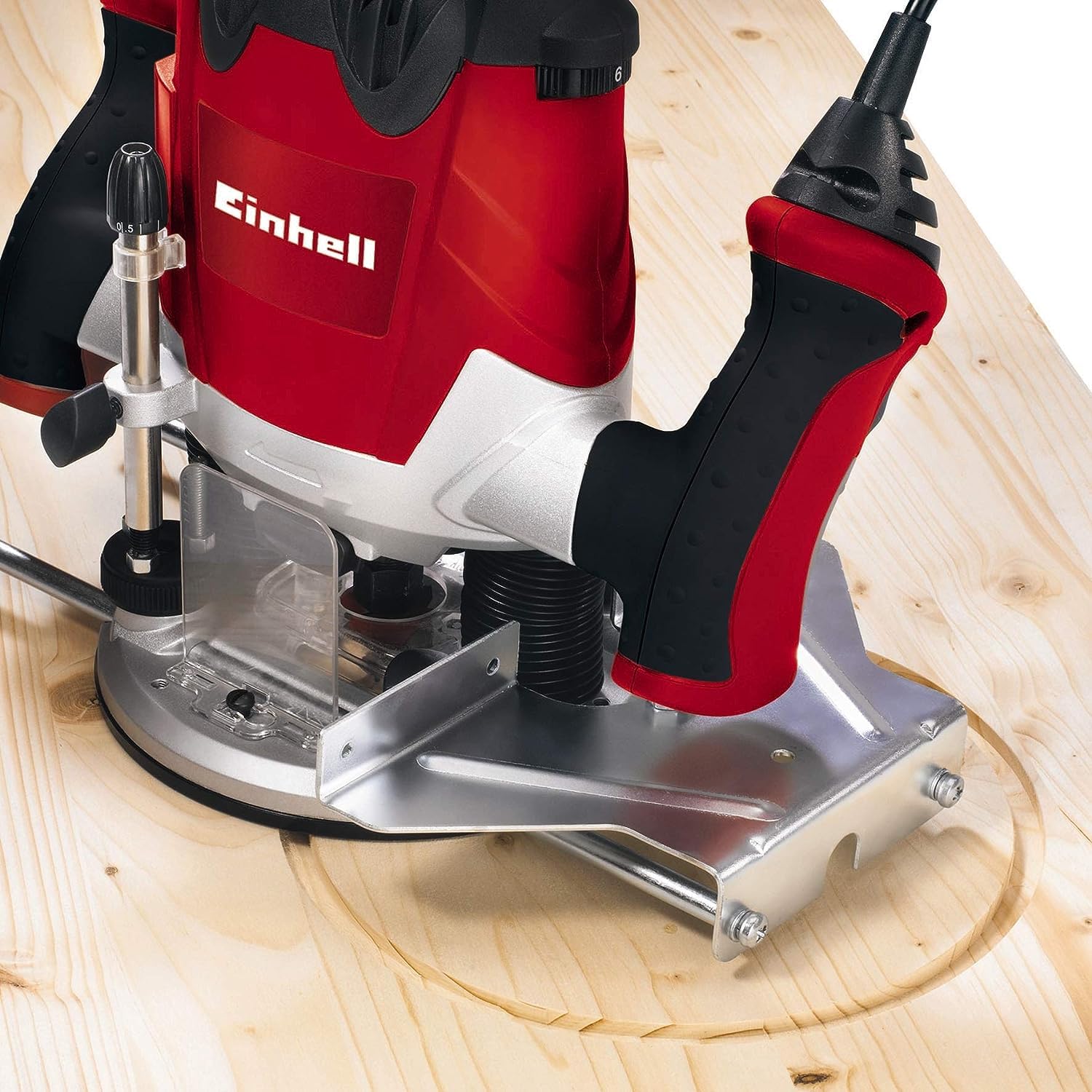 Einhell Défonceuse TE-RO 1255 (1200 W, Longueur du câble d'alimentation : 3 m, Revêtement SoftGrip, Livré avec accessoires)