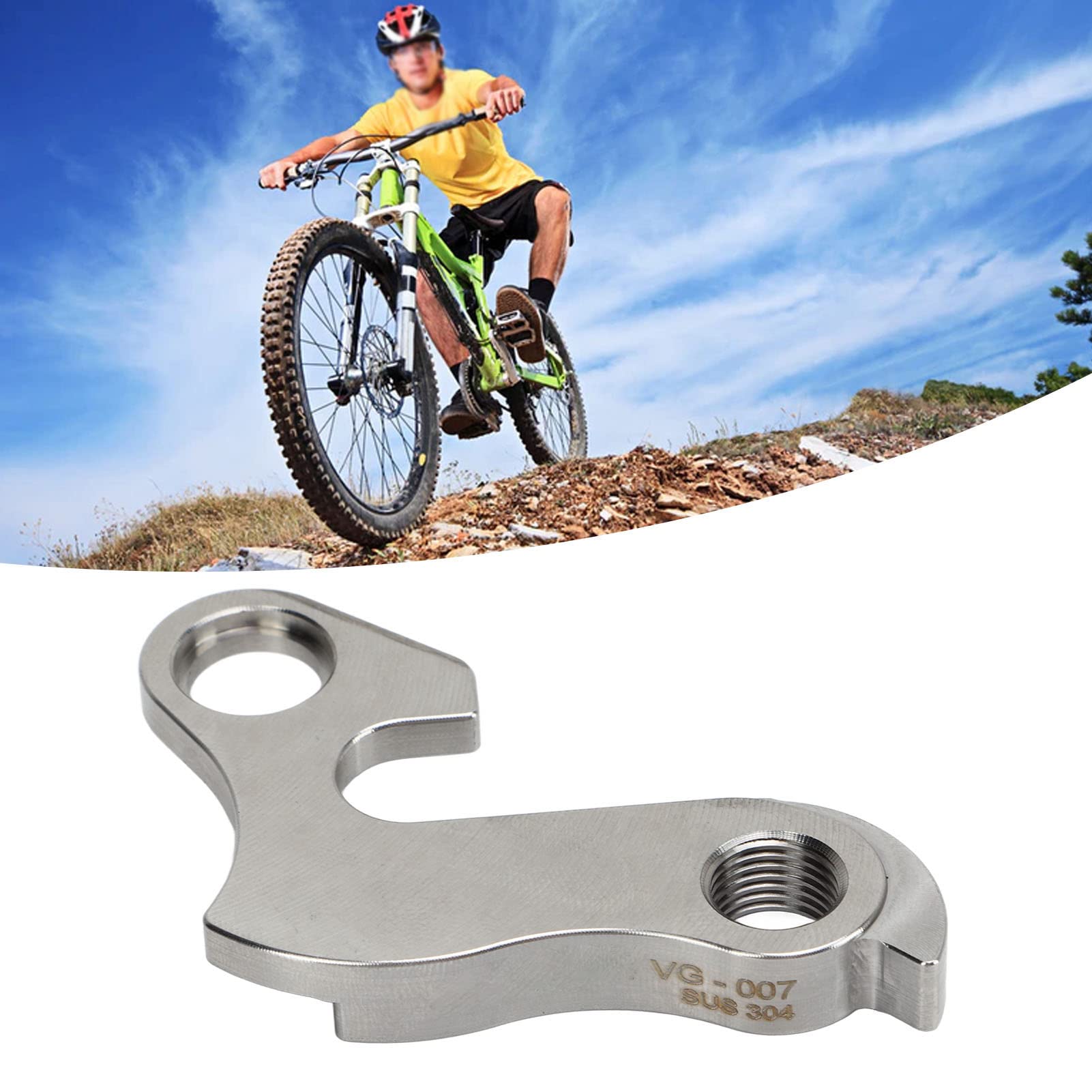 Cintre de dérailleur, Cintre de dérailleur arrière de vélo en Acier Inoxydable, Crochets de vélo Mech, Crochet de Queue d'engrenage de Cadre pour vélo de Montagne de Route, Cintre