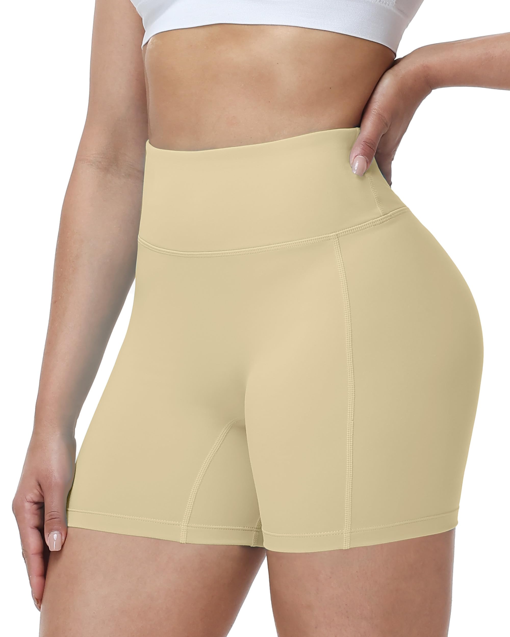 Roadbox Radlerhose Damen High Waist, Bauchweg Kurze Leggings für Kleid, Sport Shorts & Unterziehhose, Blickdicht & Kompression