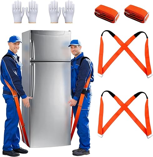 Correas móviles, sistema de movimiento y elevación de hombros para 2 personas, correas de longitud ajustables para mudanzas profesionales, mover,