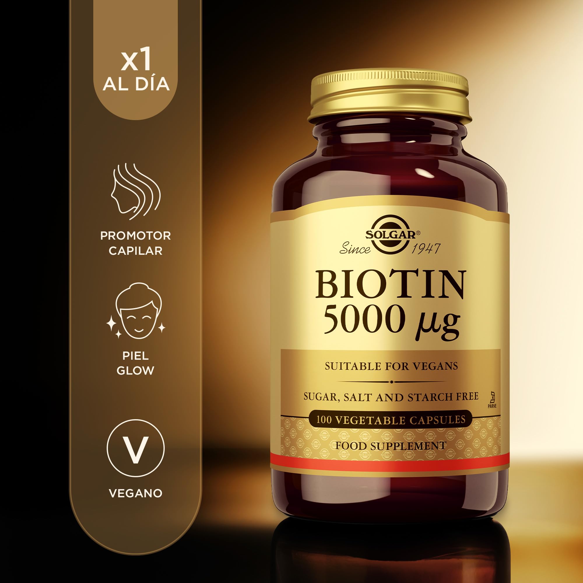 Solgar Biotina 5000 μg, 100 Comprimidos