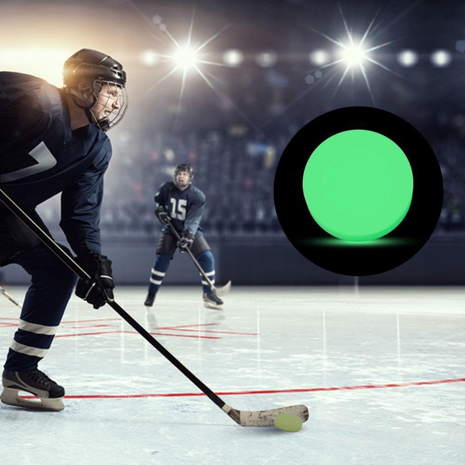 Générique Hockey Puck - PVC 9x9x3cm Practice Ice Ball | Street Hockey Balls with Durable, Smooth, Indoor Outdoor Training | Roller Hòcĸey, Kids, Adults
