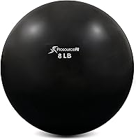 Vista 1 de ProsourceFit Weighted Toning Exercise Balls for Pilates, Yoga, Strength Training and Physical Therapy, 2 lb to 8 lb, Color Coded Negro