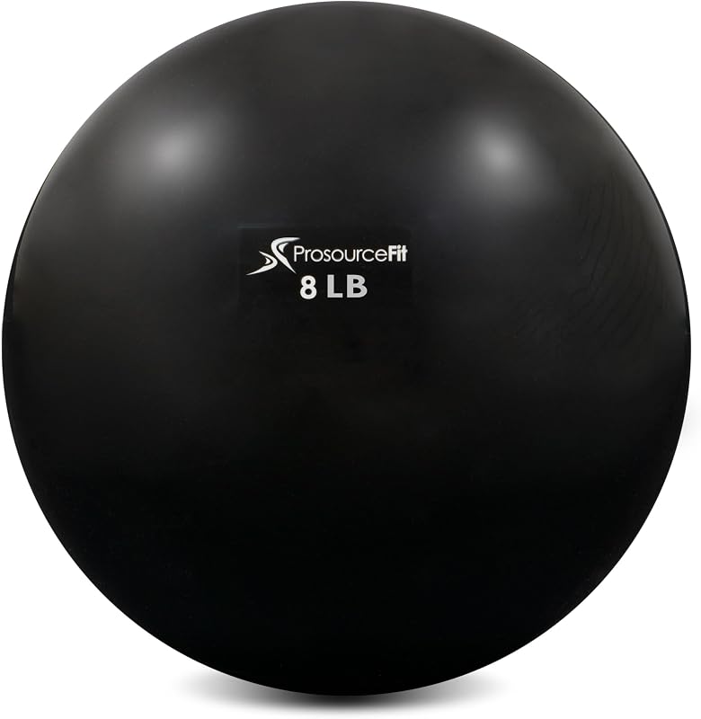 ProsourceFit Pelotas de ejercicio tonificantes con peso para pilates, yoga, entrenamiento de fuerza y ​​fisioterapia, de 2 lb a 8 lb, codificadas por colores