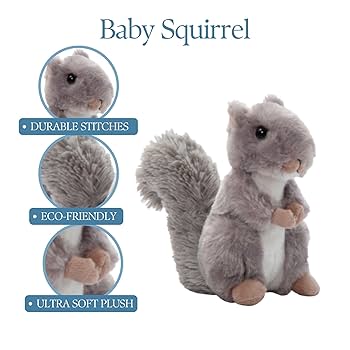 Amazon.com: The Petting Zoo Squirrel Stuffed Animal Plushie
