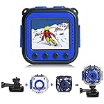 PROGRACE Waterproof Camera for Kids - Children Digital Video Cameras Underwater Camera 1080P Toddler Sports Cameras for Boys Birthday Cmara Pool Toys Age 3 4 5 6 7 8 9 10 11 12