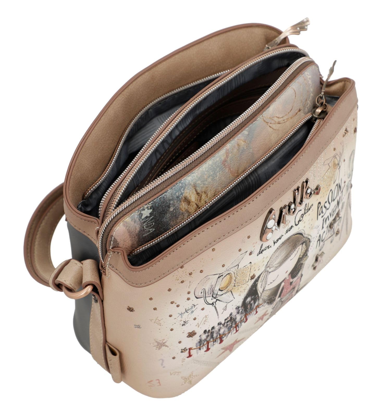 Anekke Hollywood 3 Compartment Crossbody Bag M Multicolor