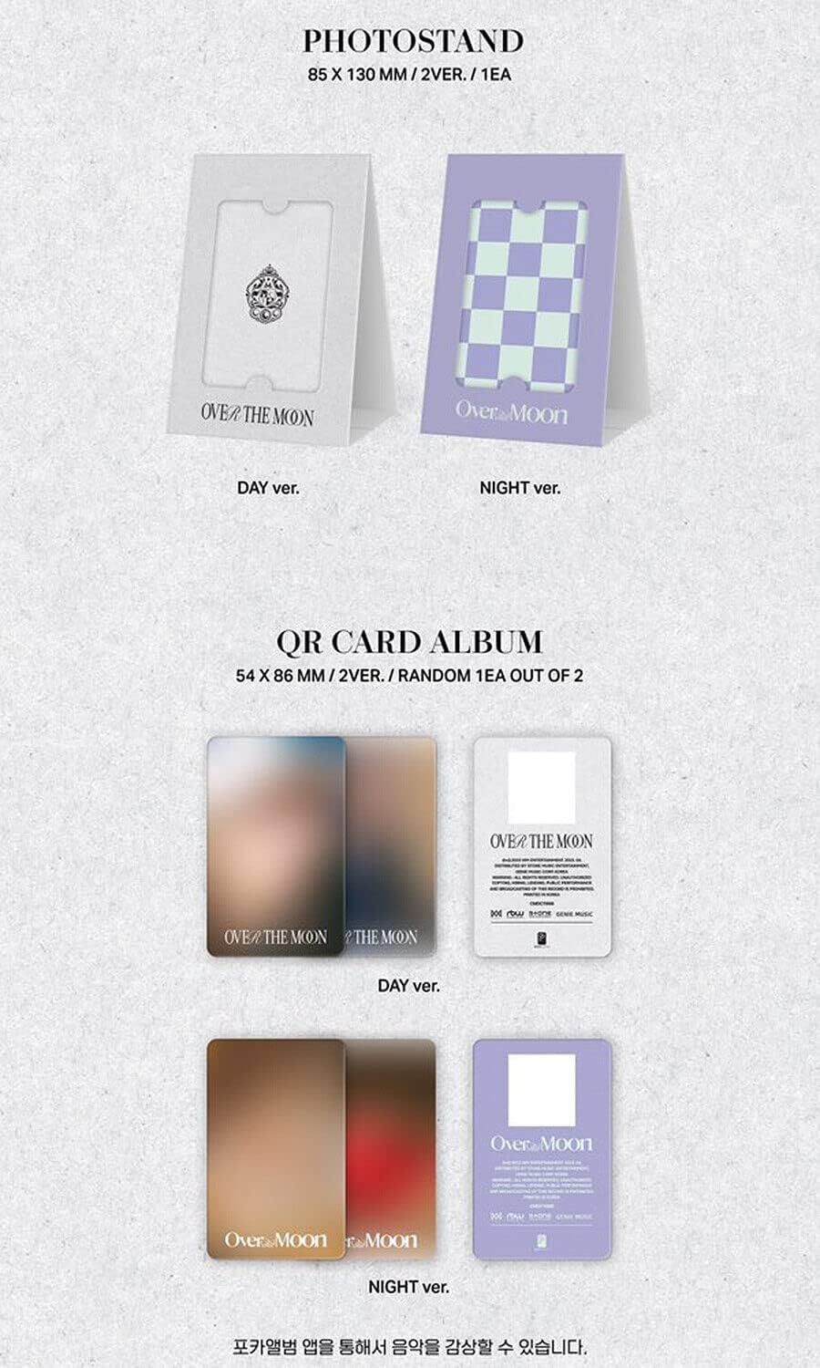 (POCA Ver.) LEE CHAE YEON [OVER THE MOON] 2nd Mini Poca Album (DAY + NIGHT - 2 Ver Set) K-POP SEALED