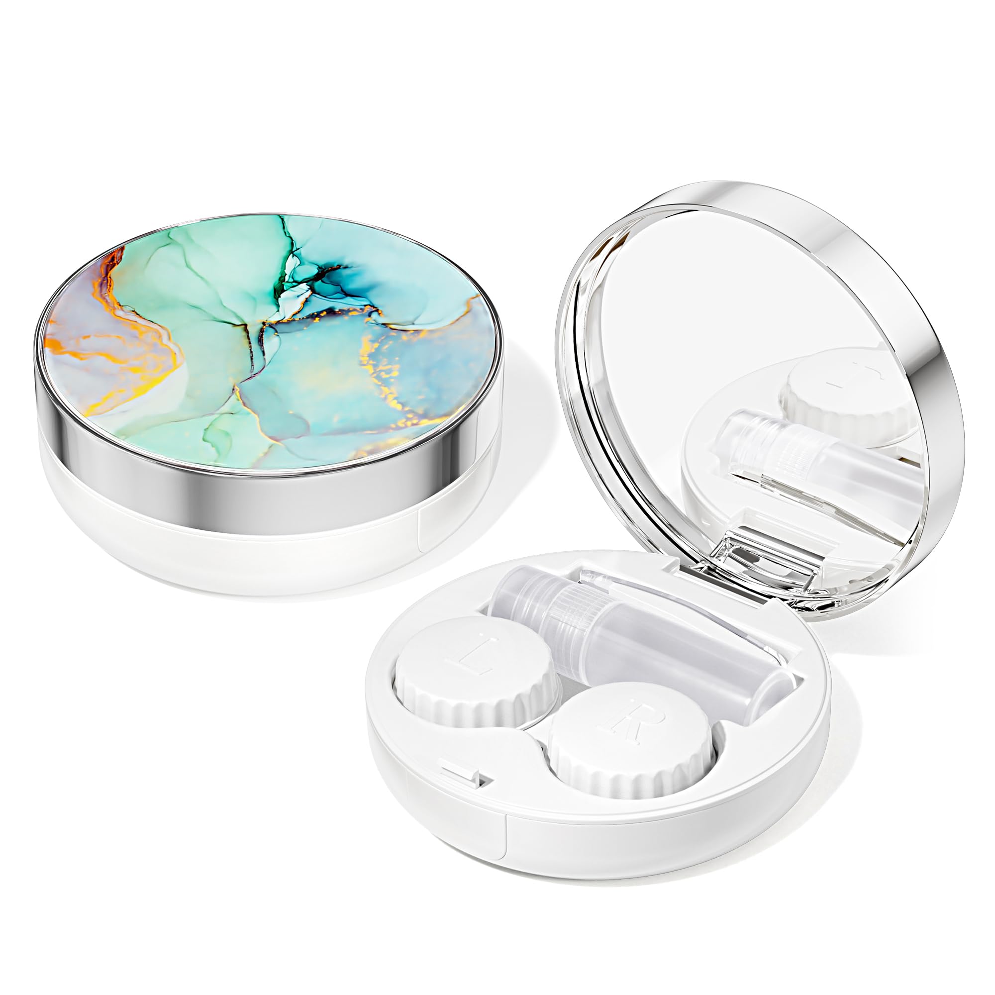 Lishae Contact Lens Case/Contact Case, Travel Contact Lens Case Cute Contact Case and Solution Perfect for Daily Travel Outdoor