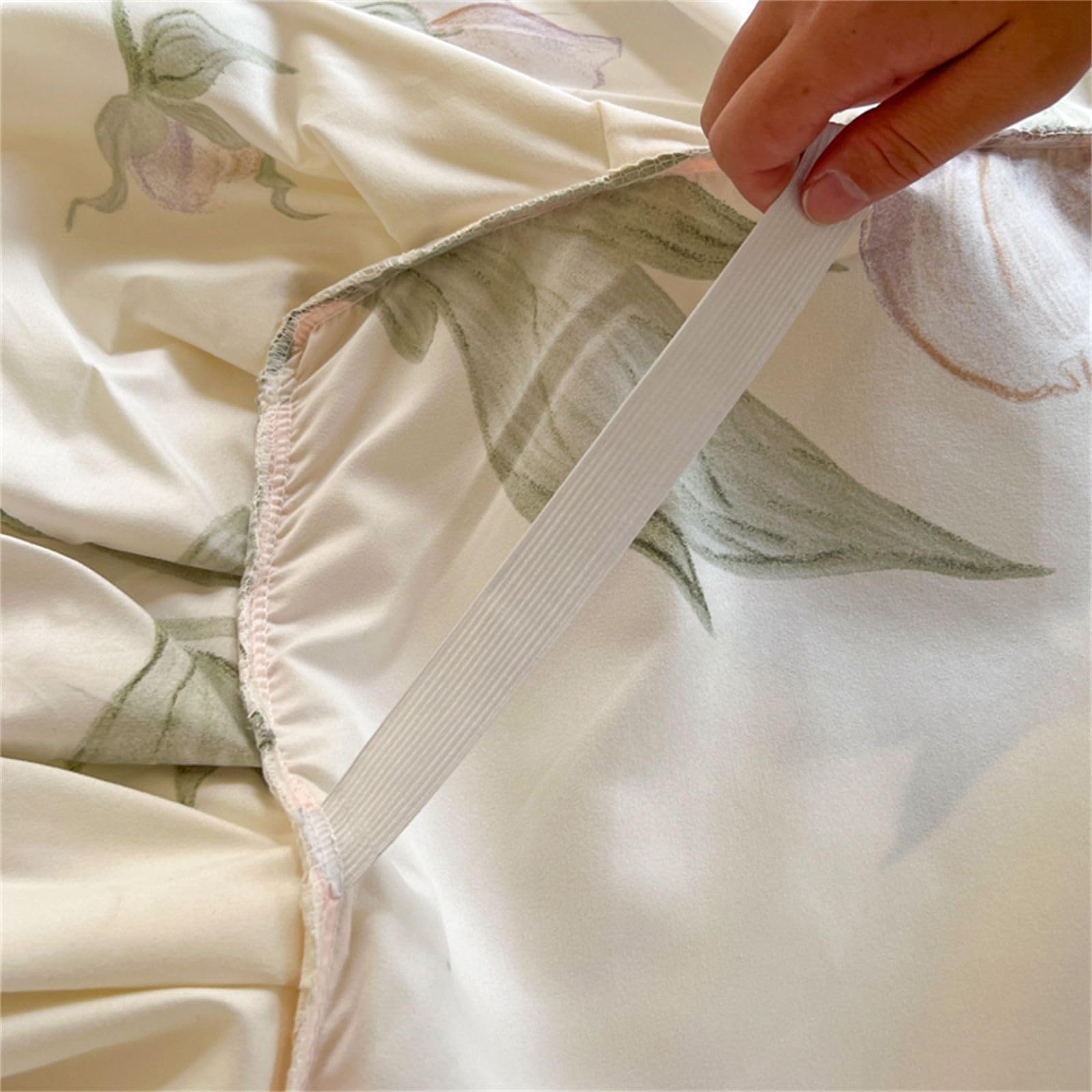 Odot Mantovane Giroletto, Motivo Fiori Mantovana Letto Gonna Da