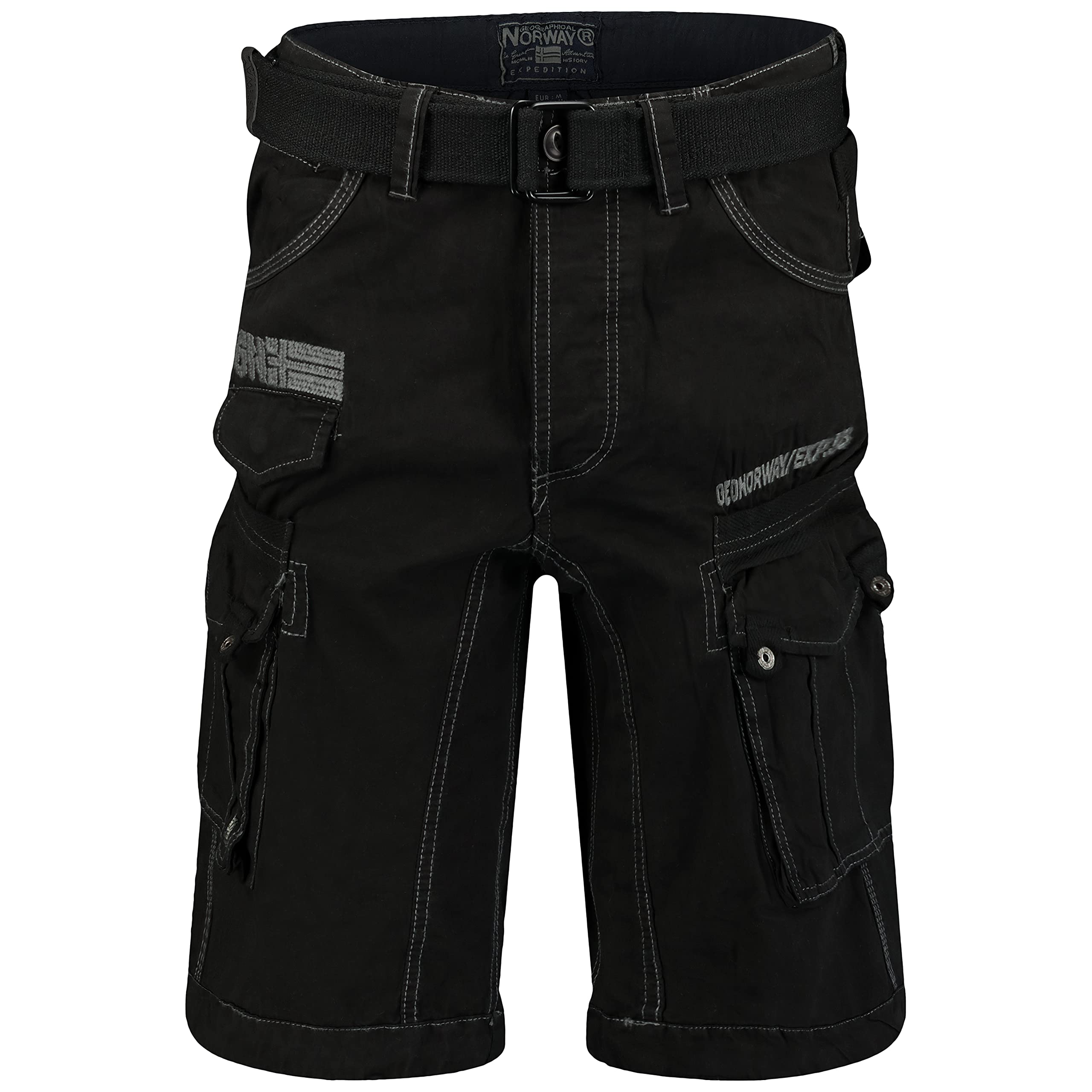 Geographical Norway bermuda shorts Parasol Men, Color:Black, Size pants:L