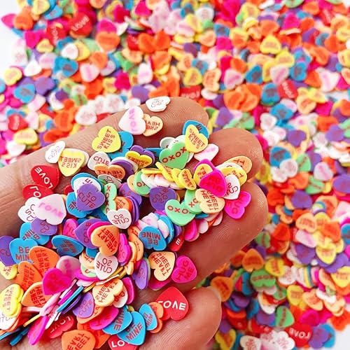 Miniatura 2 de EHOPE Gránulos falsos de resina, chispas de caramelo falso, gránulos de arcilla, chispas de polímero en rodajas de arcilla polimérica para arte de