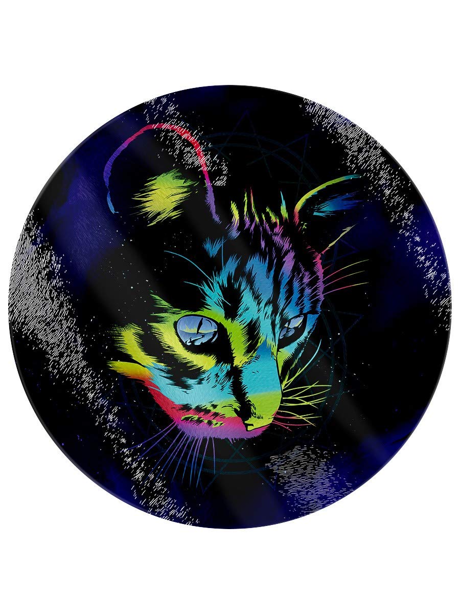 Unorthodox Collective Rainbow Cat Circular Glass Chopping Board 31 x 31cm