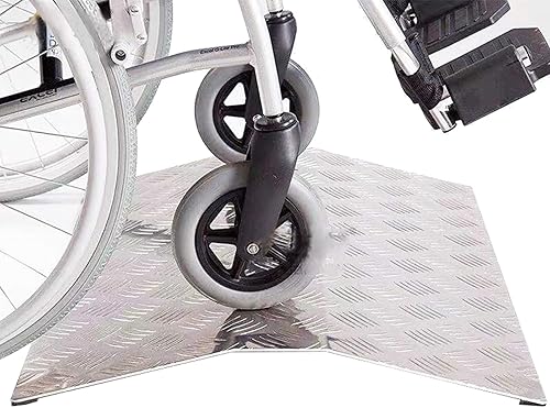 GUENZO Rampa de umbral, rampa de transición de umbral para escalones del hogar, rampa antideslizante para silla de ruedas, rampas antideslizantes de