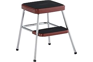 COSCO Retro Counter/Step Stool in Red