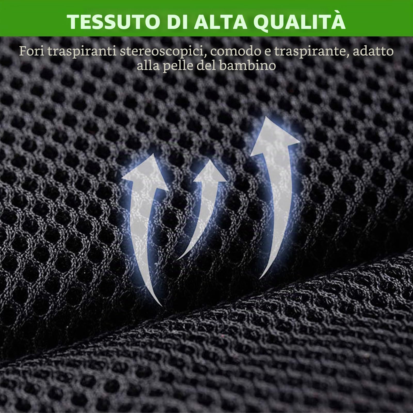 Cintura di sicurezza per motocicli per bambini regolabile con strisce riflettenti 3-12 anni