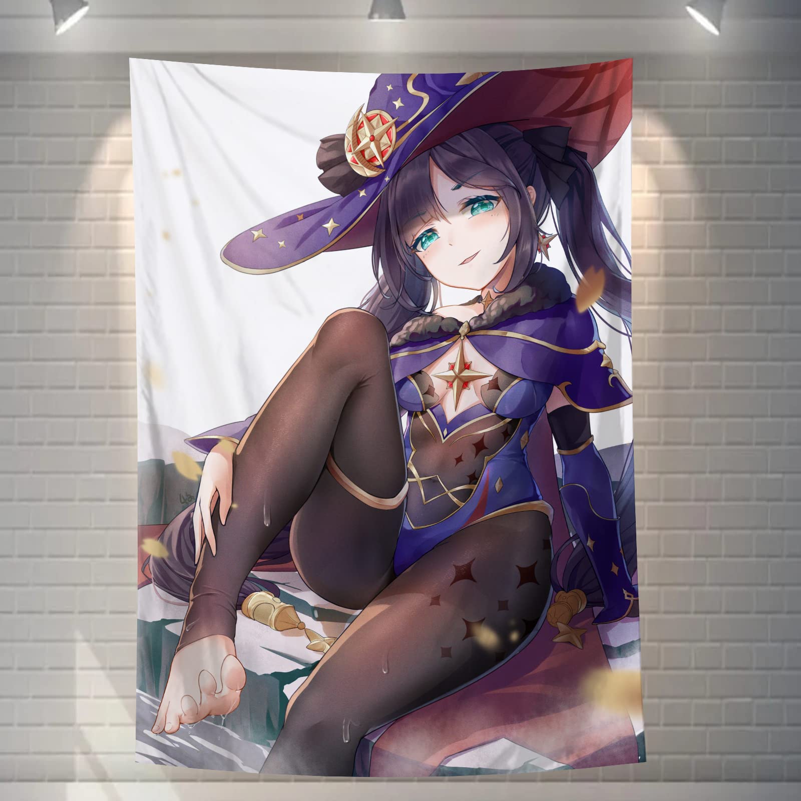 Amazon.co.jp: Tapestry, Genshin, Mona Stockings, Interior Fabric