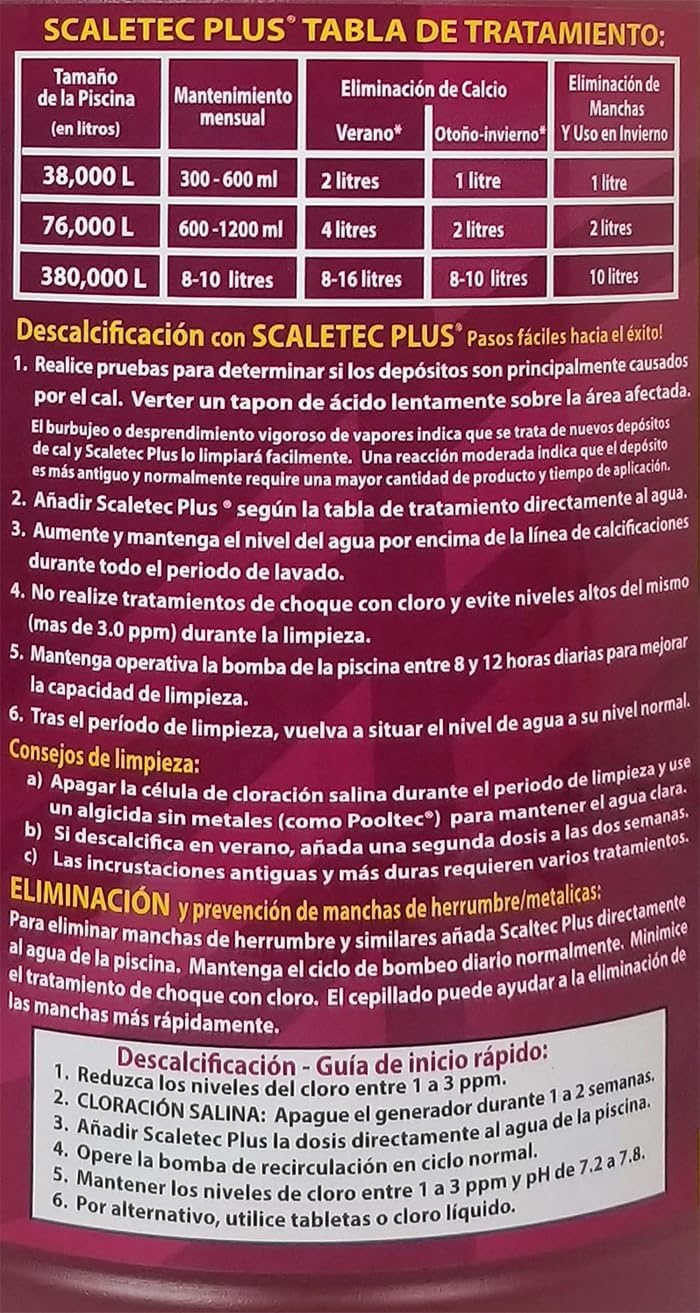 EasyCare Scaletec Plus avantaje
