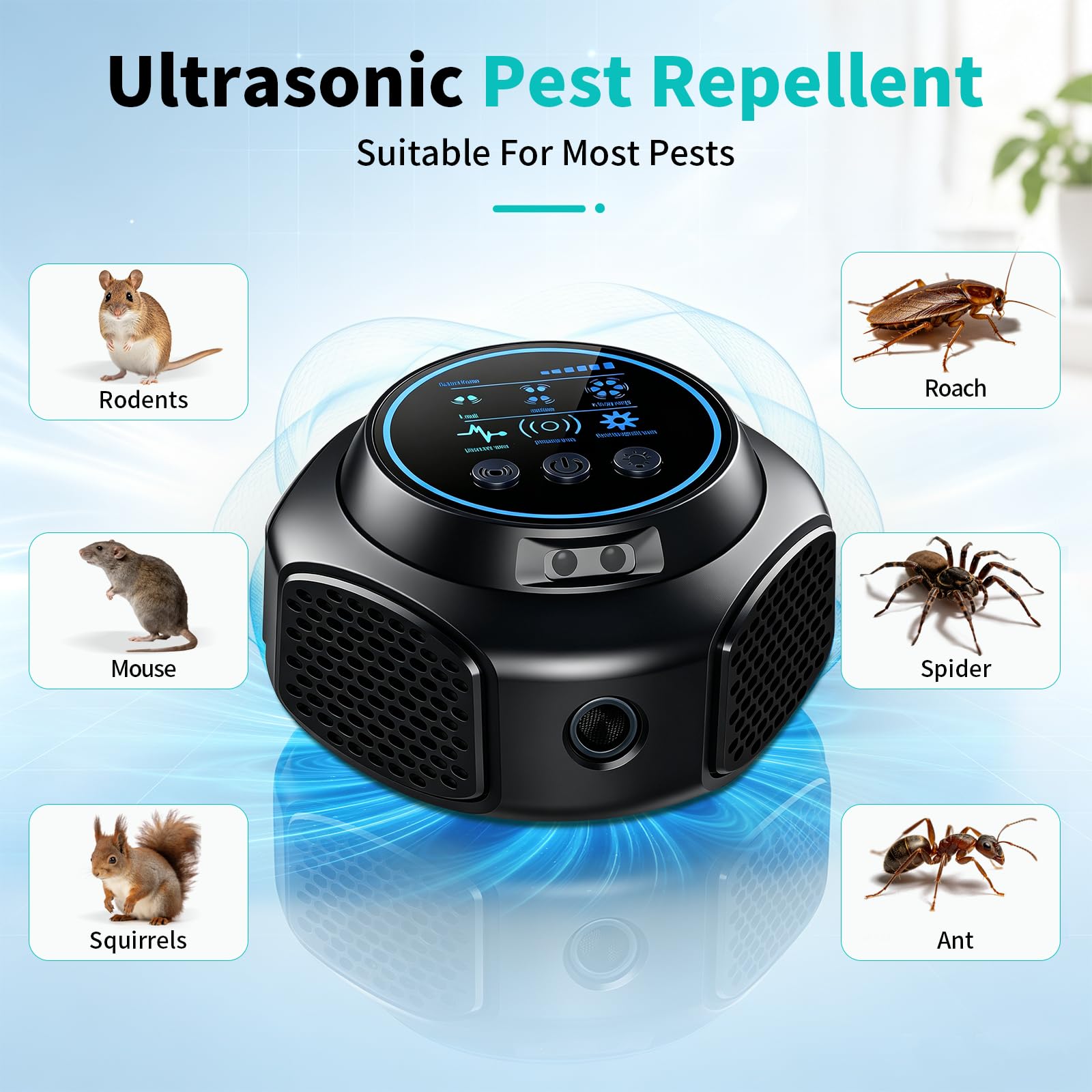 Ultrasonic Pest Repellent - Keep Rodents Away -2
