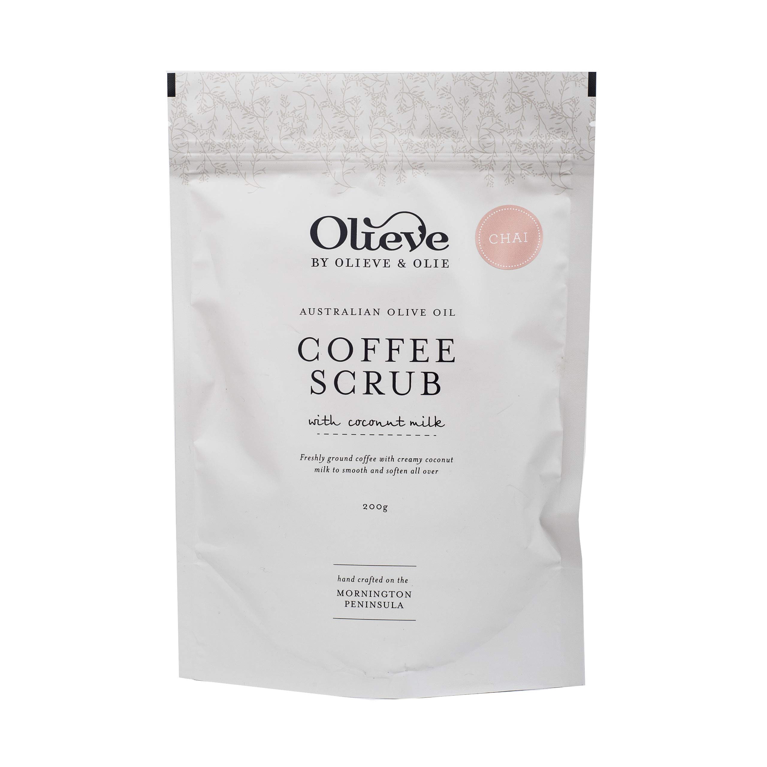 Olieve & Olie Organic Coffee Scrub with Coconut Milk (Chai)