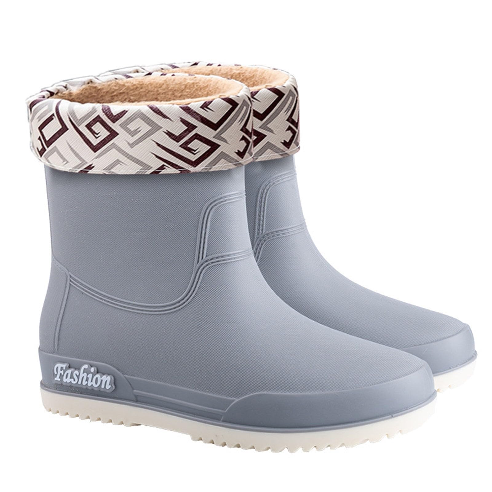 Buty Ogrodowe Damska Kalosze MięKka Wyściółka, Szeroka łydka