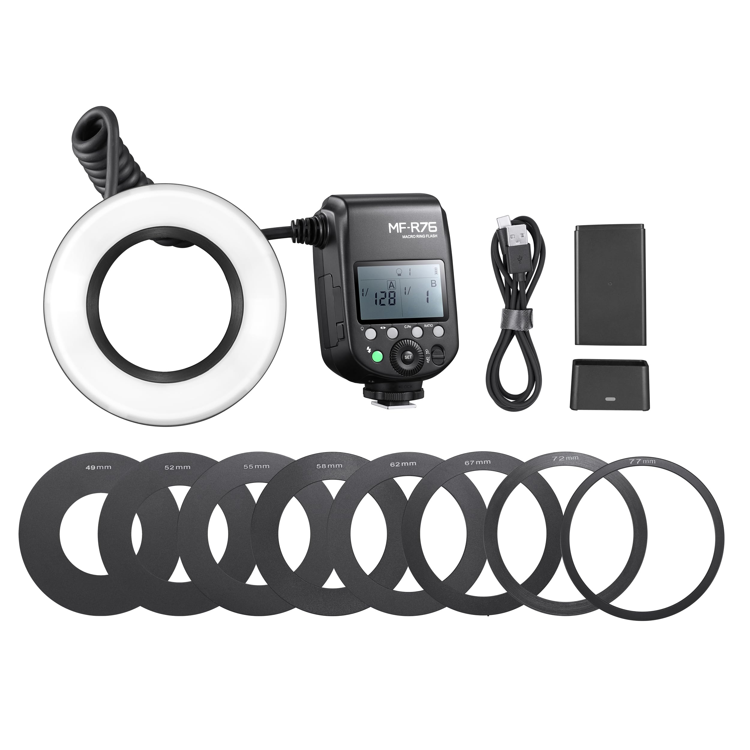 Godox MF-R76S+ Dental Photography On-Camera Ring Flash Strobe For Sony Cameras